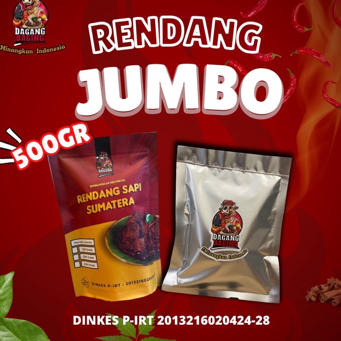

GROSIR Rendang hitam Sumatera asli padang eko kayes