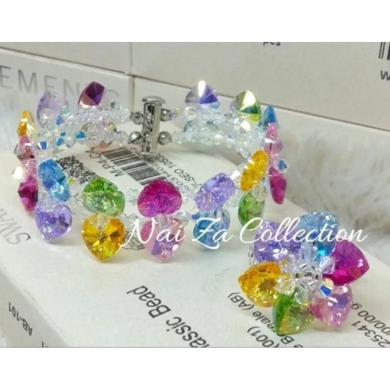 Set Gelang dan Cincin Swarovski Original
