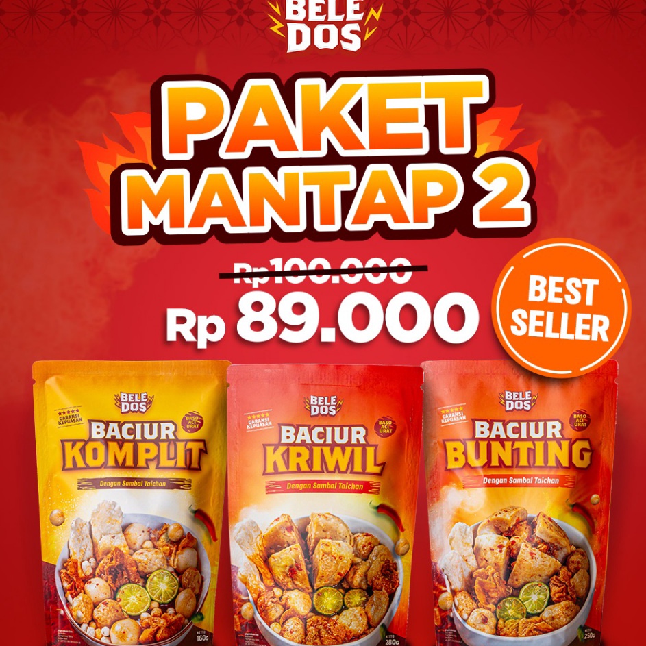 

88 Beledos Paket Mantap 2 Baciur Komplit Baciur Kriwil Baciur Bunting