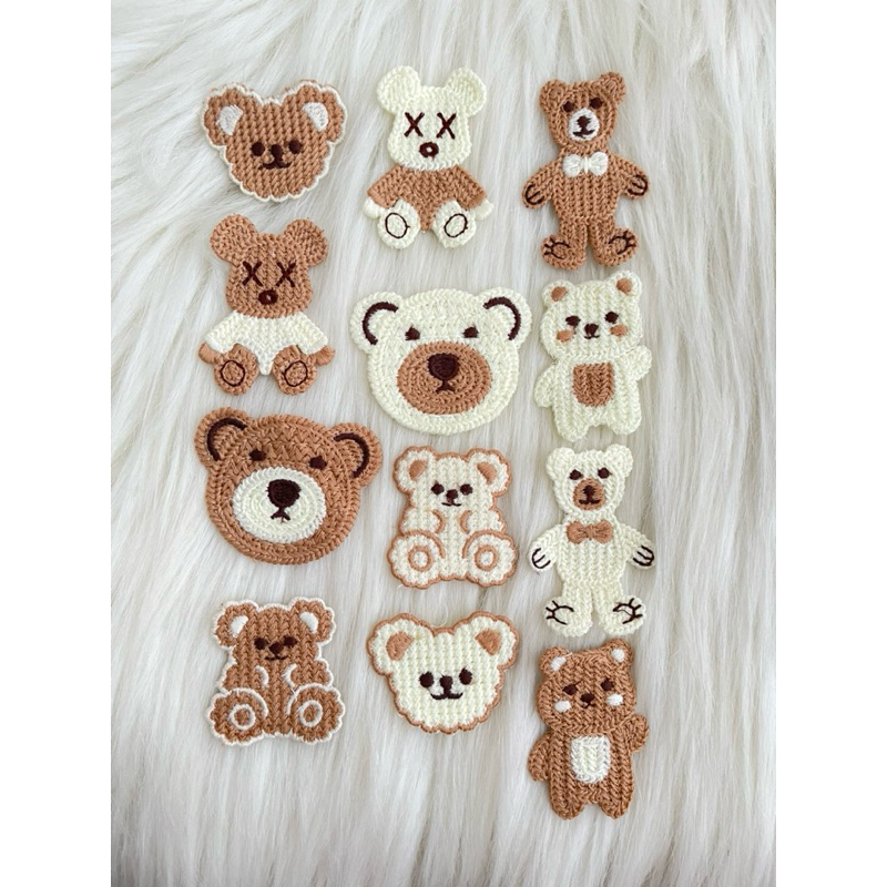Patch Sulam Bear / Patch lucu/ Bordir tempel