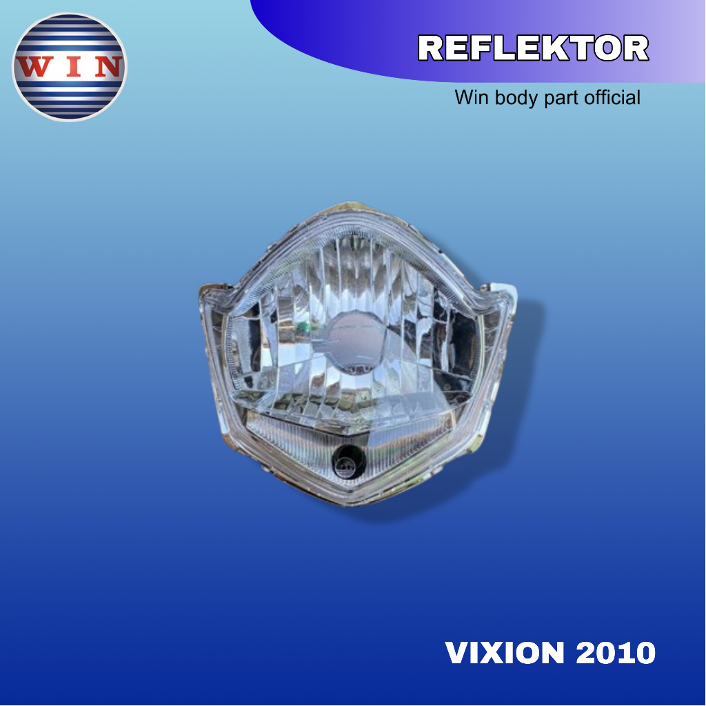 WIN Reflektor Lampu Kaca Depan Komplit Vixion Old 2010 (3C1)
