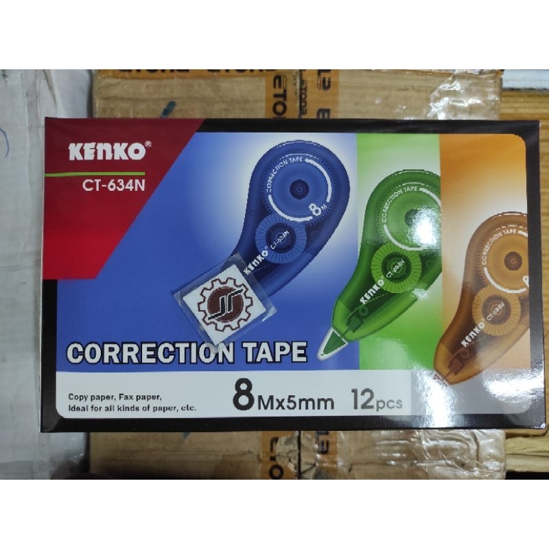 

Correction tape tipe x kertas kenko CT-634N 8 meter