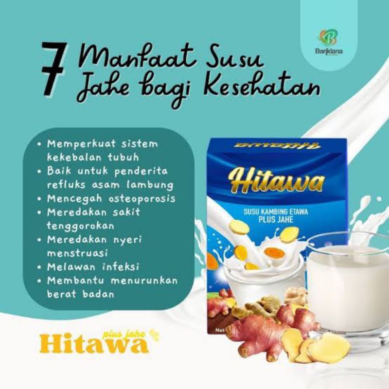 

Susu Hitawa Susu Kambing Etawa Susu Jahe Bariklana