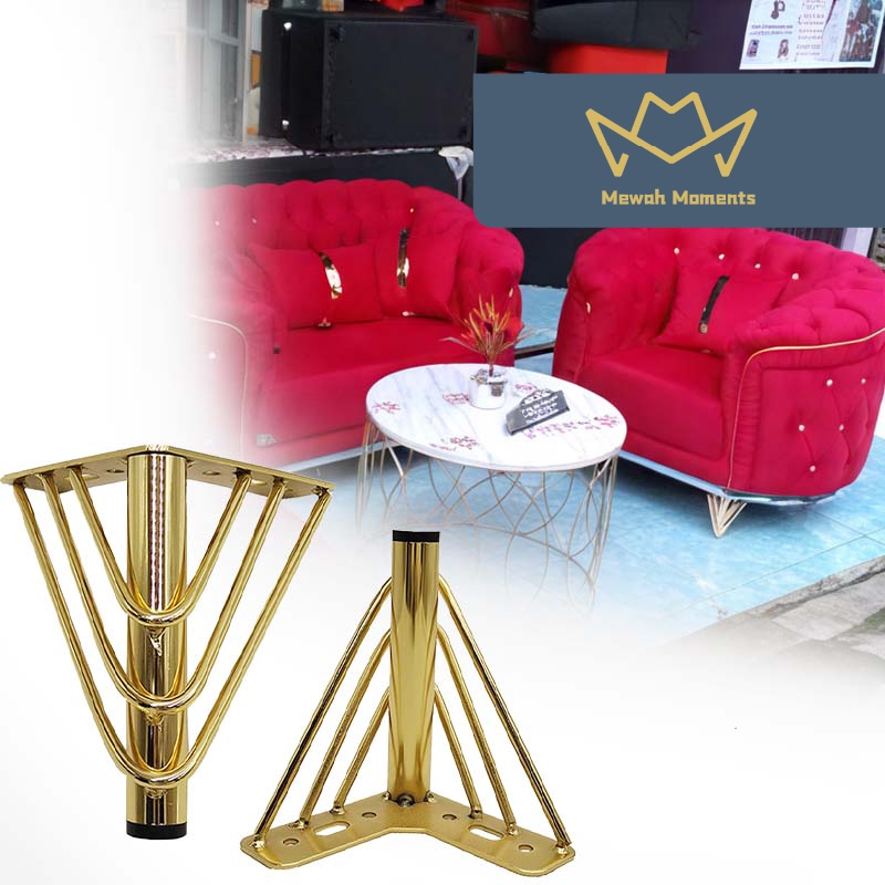 Kaki Sofa Emas Sofa Leg Heavy Duty  Kaki Furnitur Emas 15cm Kaki Kursi Sofa