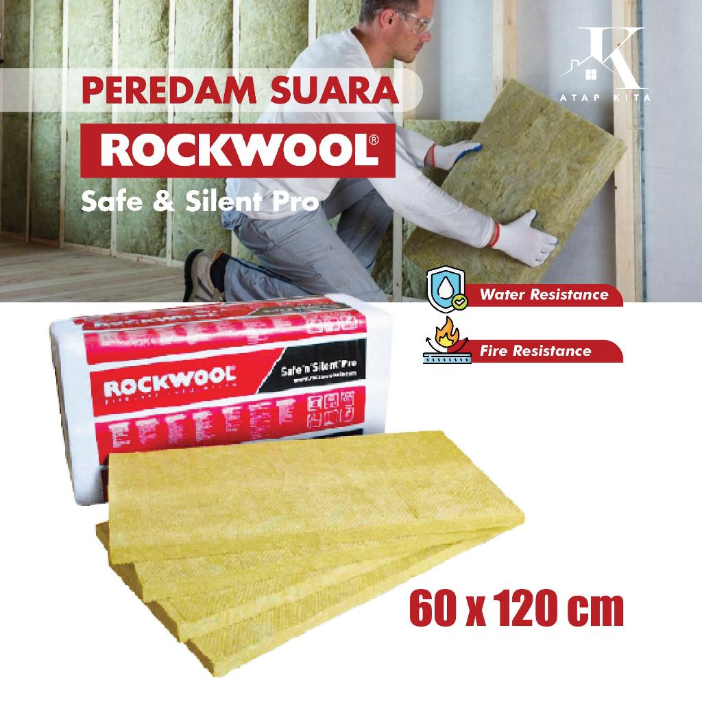 PEREDAM SUARA ROCKWOOL / SAFE & SILENT / PEREDAM RUANGAN / BUSA PEREDAM SUARA / 60 x 120 cm