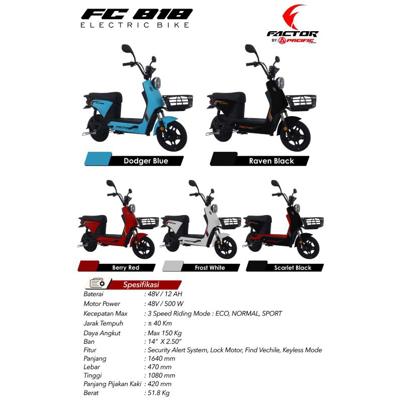 Sepeda Listrik FACTOR FC 818 E Bike