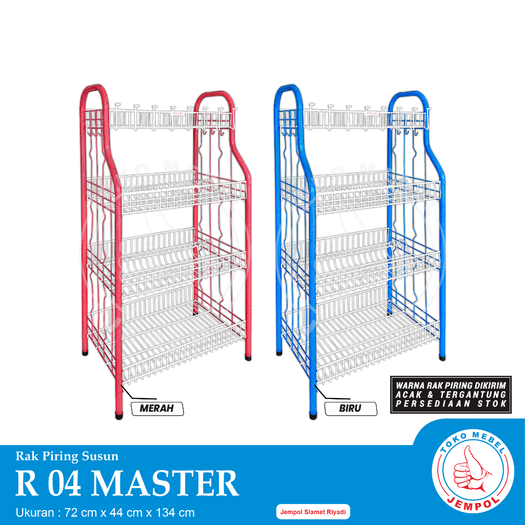 Rak Piring R04 MASTER Rak Dapur / Penyimpanan Serbaguna / Rak Pengering Piring Dapur