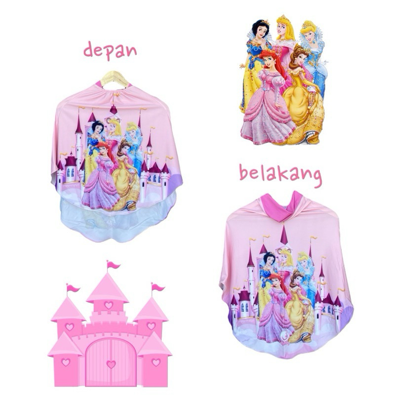 BERGO PRINTING INSTAN ANAK MOTIF QUEEN / HIJAB INSTAN ANAK / HIJAB KARAKTER LUCU
