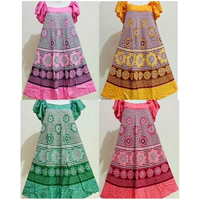 Daster Klok 17 Pundak Tali Serut Batik HAP