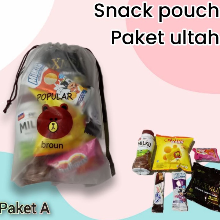 

V44859 BUY 4 FREE 1 Paket Snack Ulang TahunBingkisan ulang tahunSnack Pouch