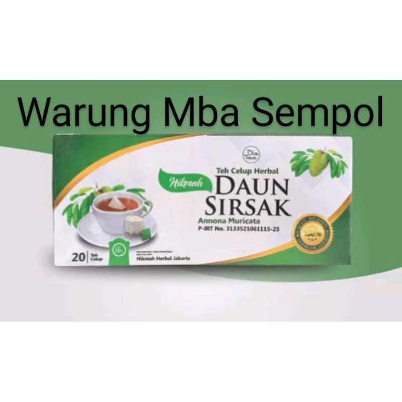 

Teh herbal Daun Sirsak//Teh Celup Daun Sirsak Isi 20 Kantong Celup.