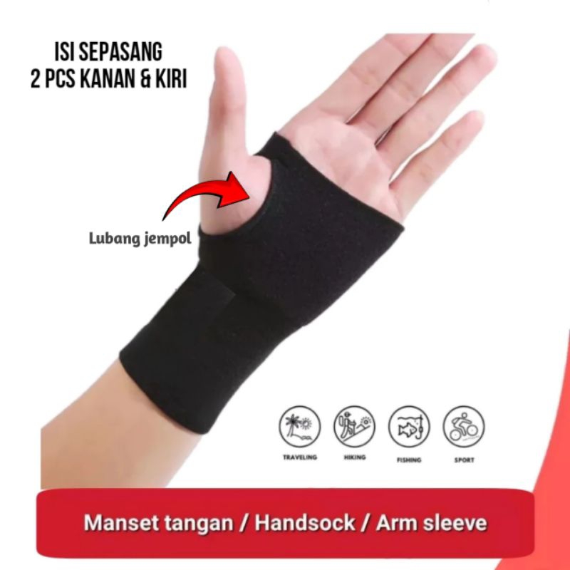 Manset Sarung Tangan / Manset Jempol Pendek / Manset / Jempol Pendek / Manset Tangan / Arm Sleeve