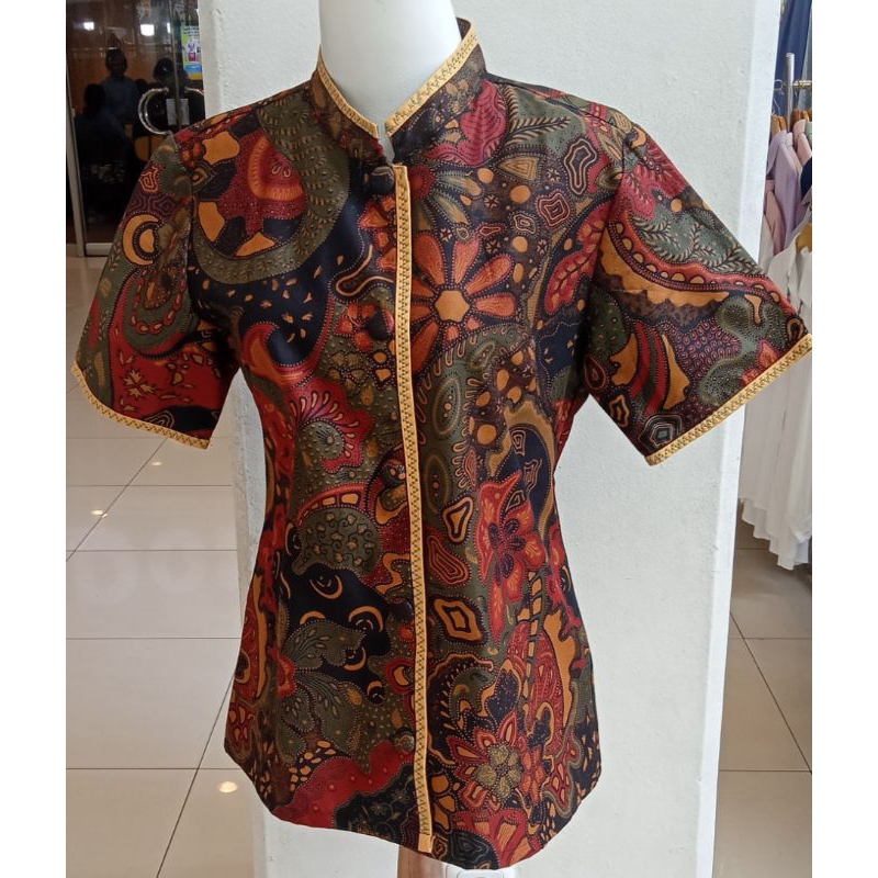 blouse batik tulis kombinasi