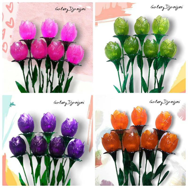 Bunga Akrilik TULIP BENING Besar