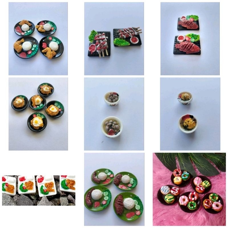 Magnet Kulkas Miniatur Makanan