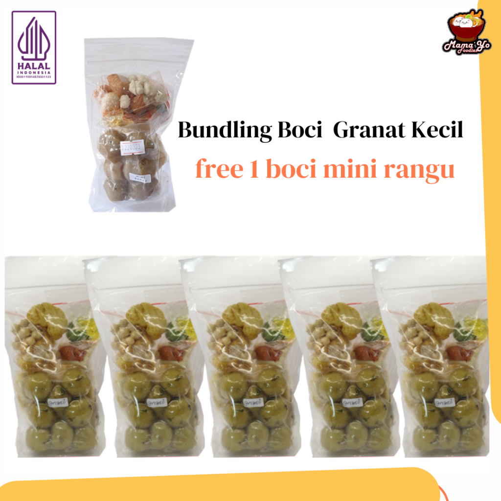 

Mama Yo Foodies - Paket Bundling Baso Aci Granat kecil - Boci Granat kecil