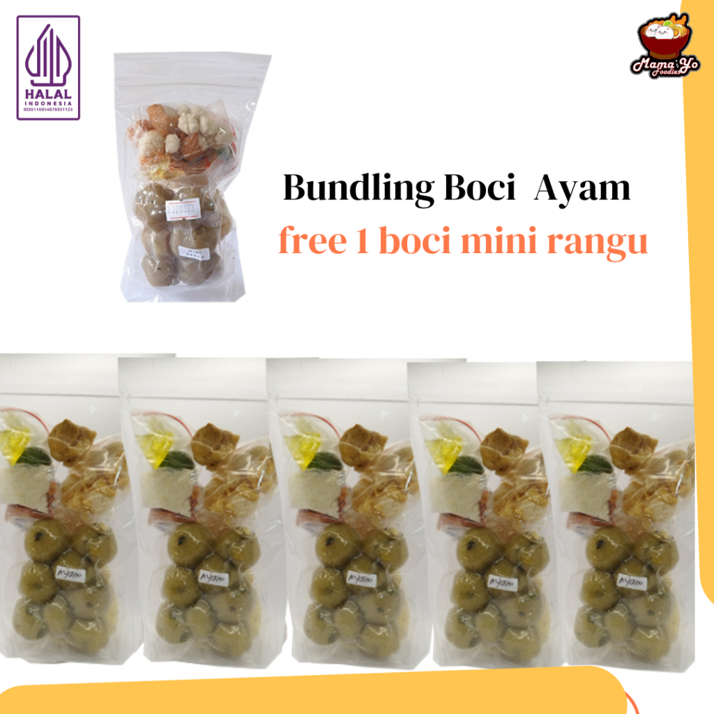 

Mama Yo Foodies - Paket Bundling Baso Aci Ayam - Boci Ayam