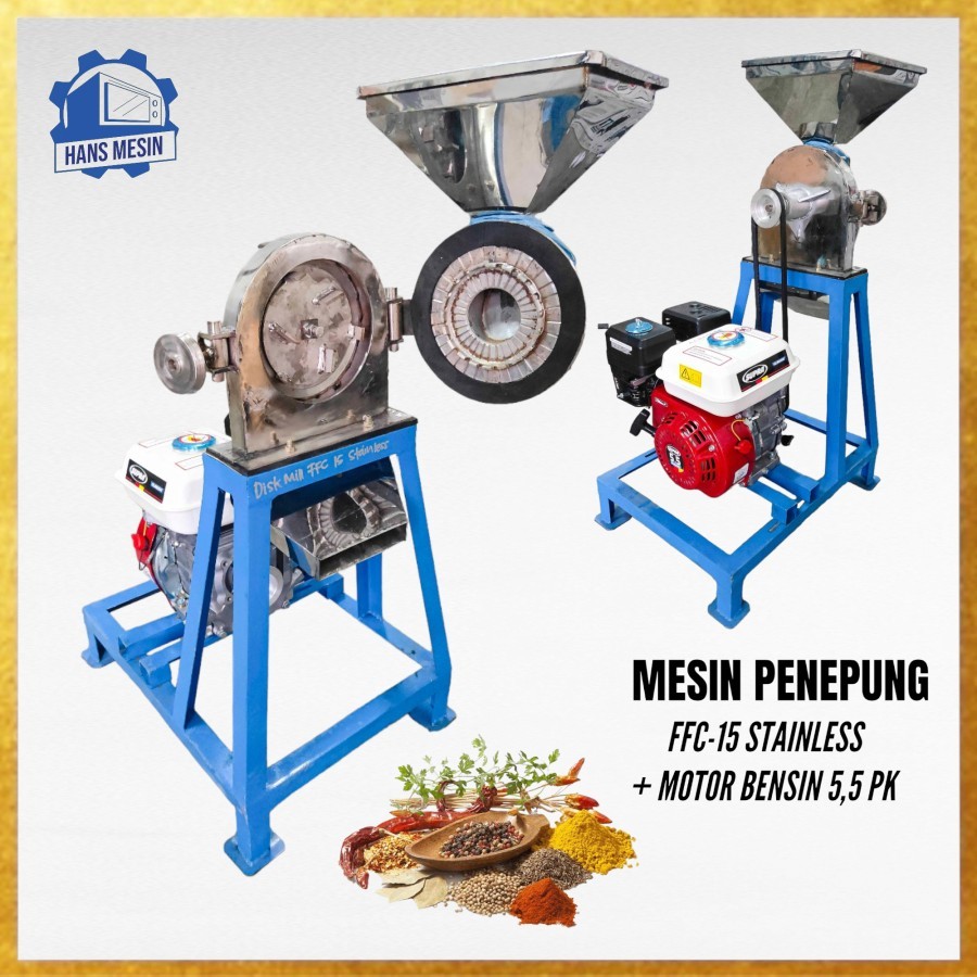 MESIN DISK MILL FFC 15 STAINLESS MESIN PENEPUNG