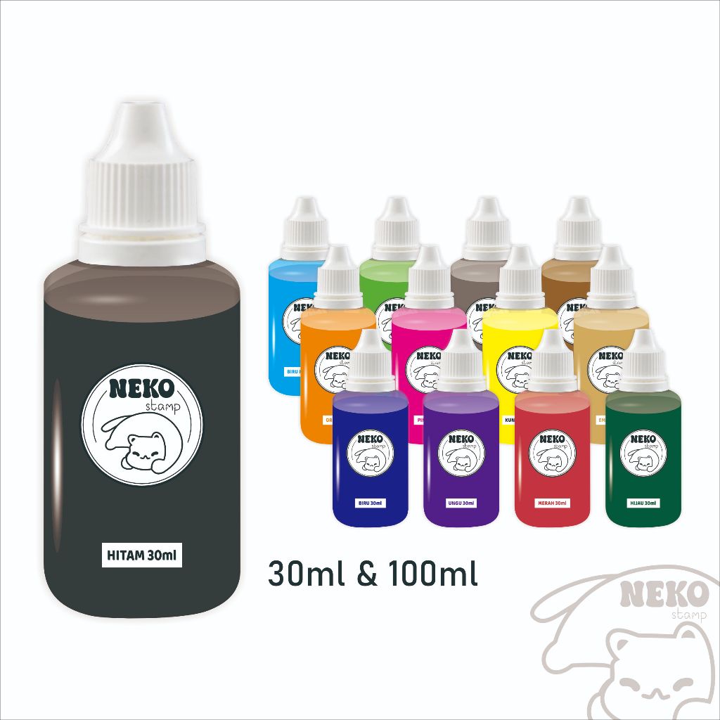 

Tinta Refill Stempel Otomatis 30ml / 100ml