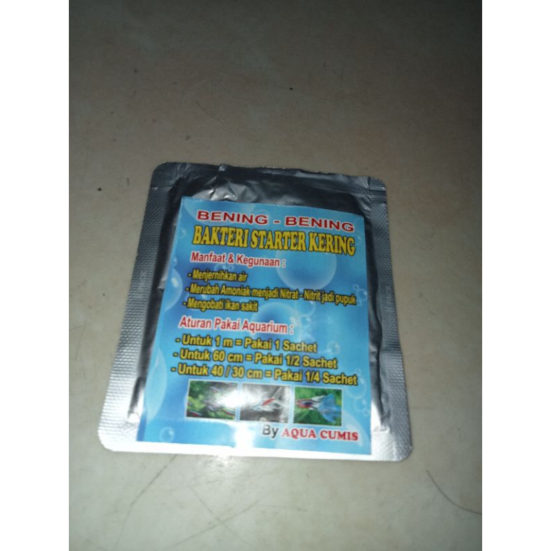 OBAT BAKTERI STARTER BUBUK AQUA CUMIS Menjernihkan air aquarium
