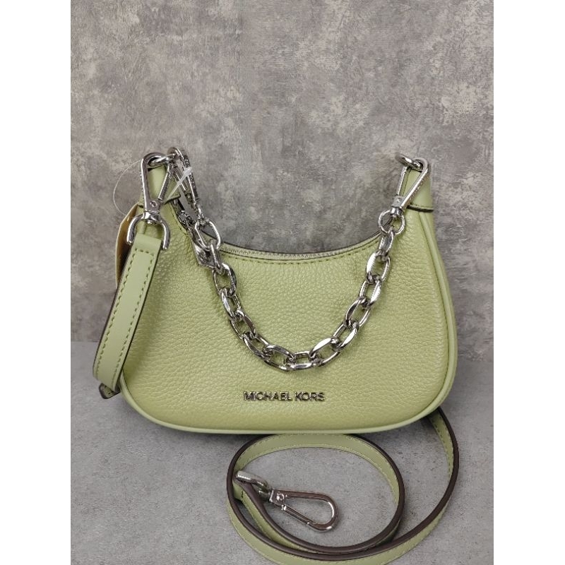 MK Cora Mini Zip Light Sage