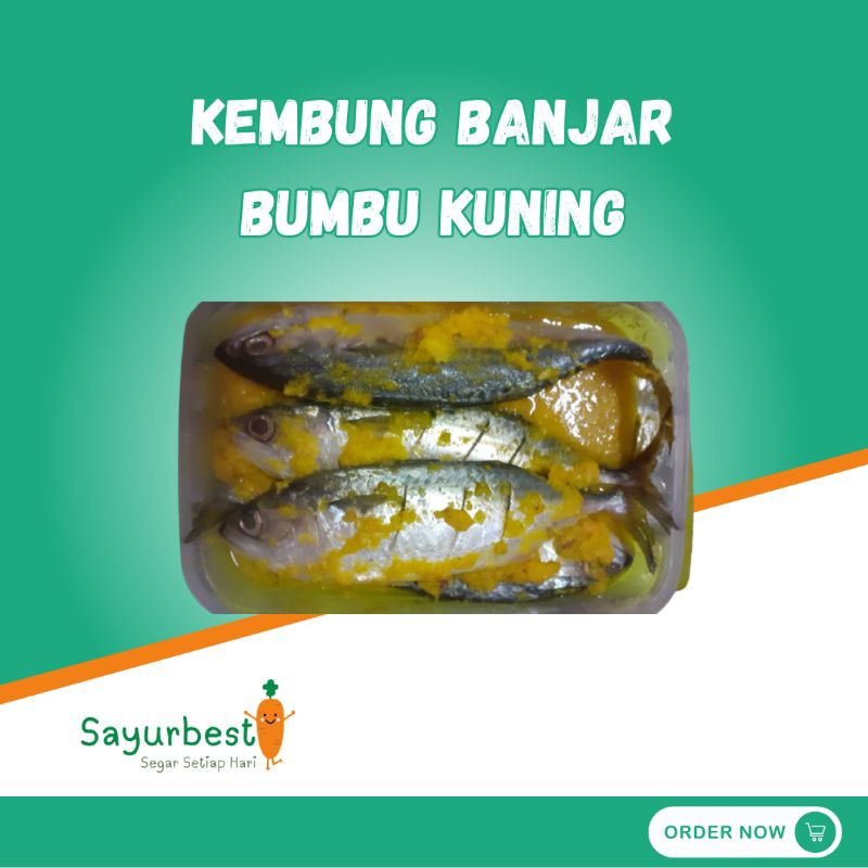 

(PO KIRIM BESOK) Ikan Kembung Banjar Bumbu Kuning 500 gram