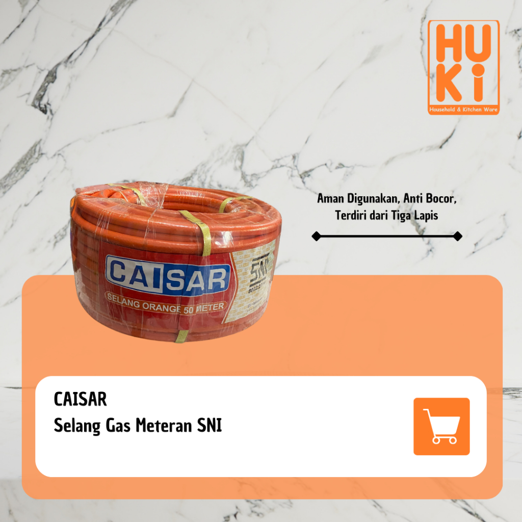 CAISAR Selang Gas LPG 3 LAPIS / Selang Gas SNI / Selang Gas Anti Tikus / Selang Kompor Gas