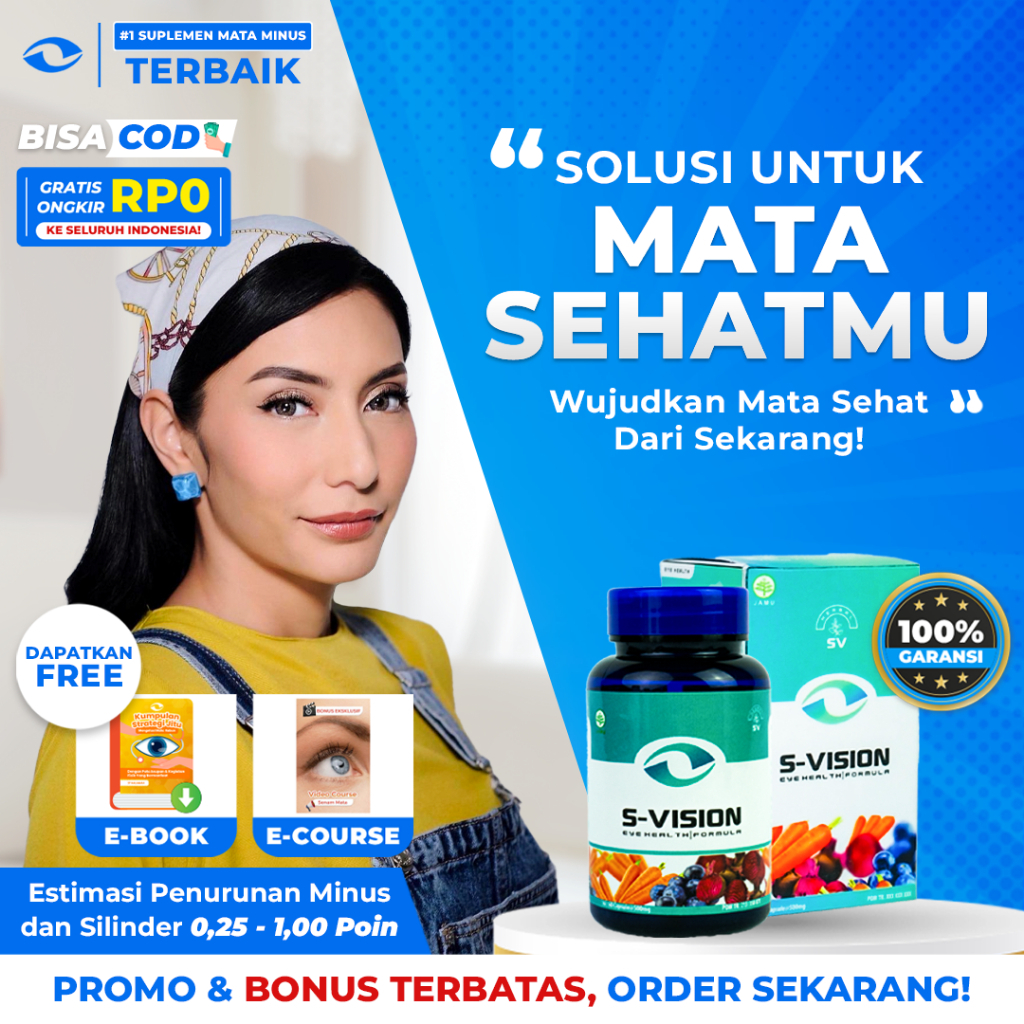 SMART VISION Suplemen Mata Minus, Plus, & Silinder Terbaik - S-Vision