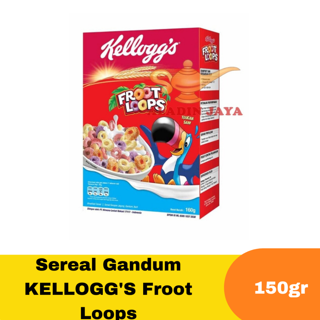 

Sereal Gandum KELLOGG'S Froot Loops ukuran 150g