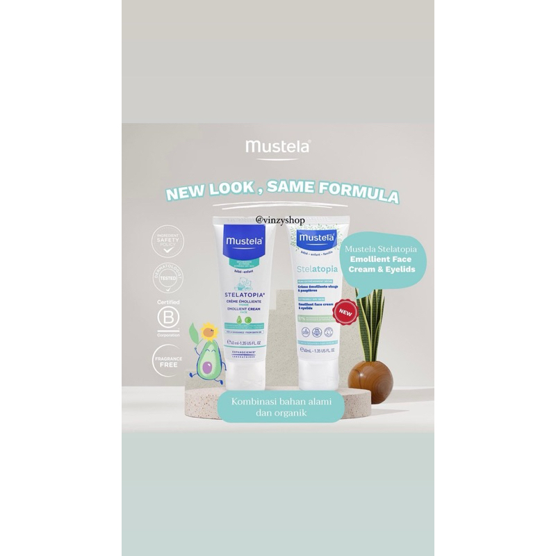 Mustela Stelatopia Emollient Face Cream