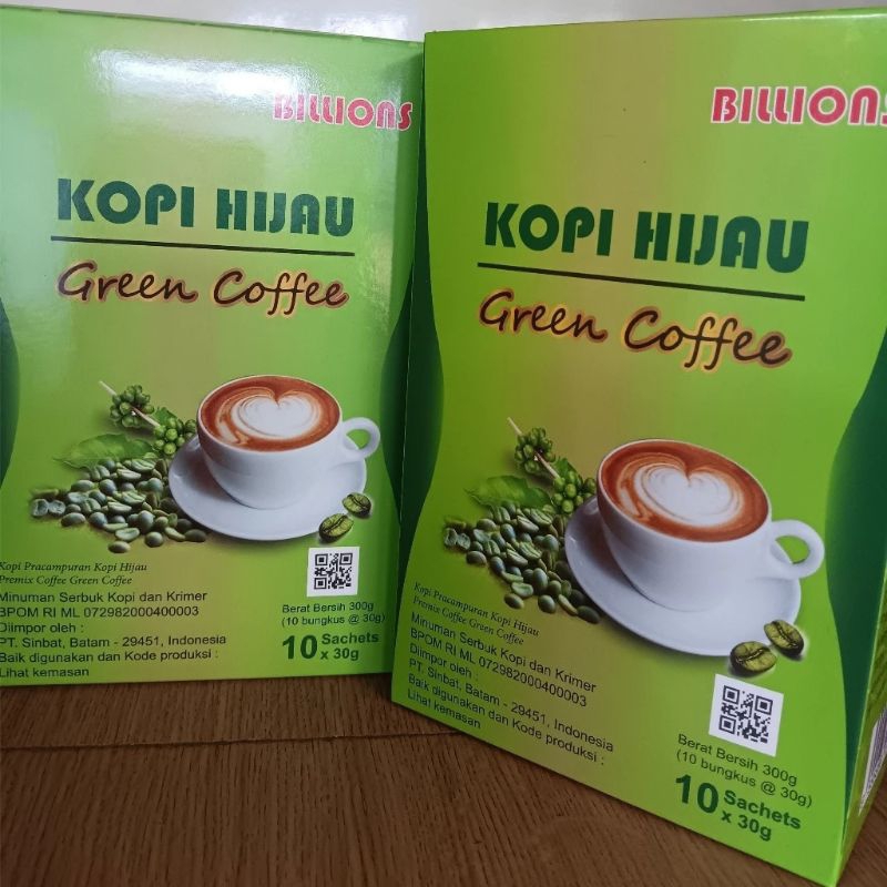 

Billions Kopi Hijau green coffee