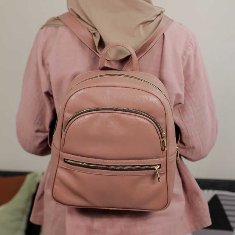 GRANDE Tas Ransel Wanita Kulit Sapi Tas Punggung Backpack Rangsel Wanita