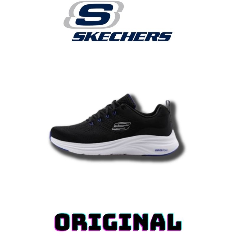 Sepatu Skechers Vapor Foam Black Blue Men's ( 232625/BKBL ) Original