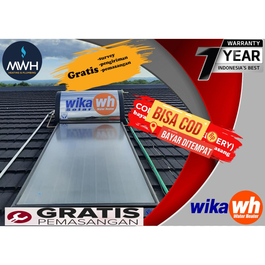 Pemanas Air Tenaga Surya Solar Water Heater WIKA SR-180S1