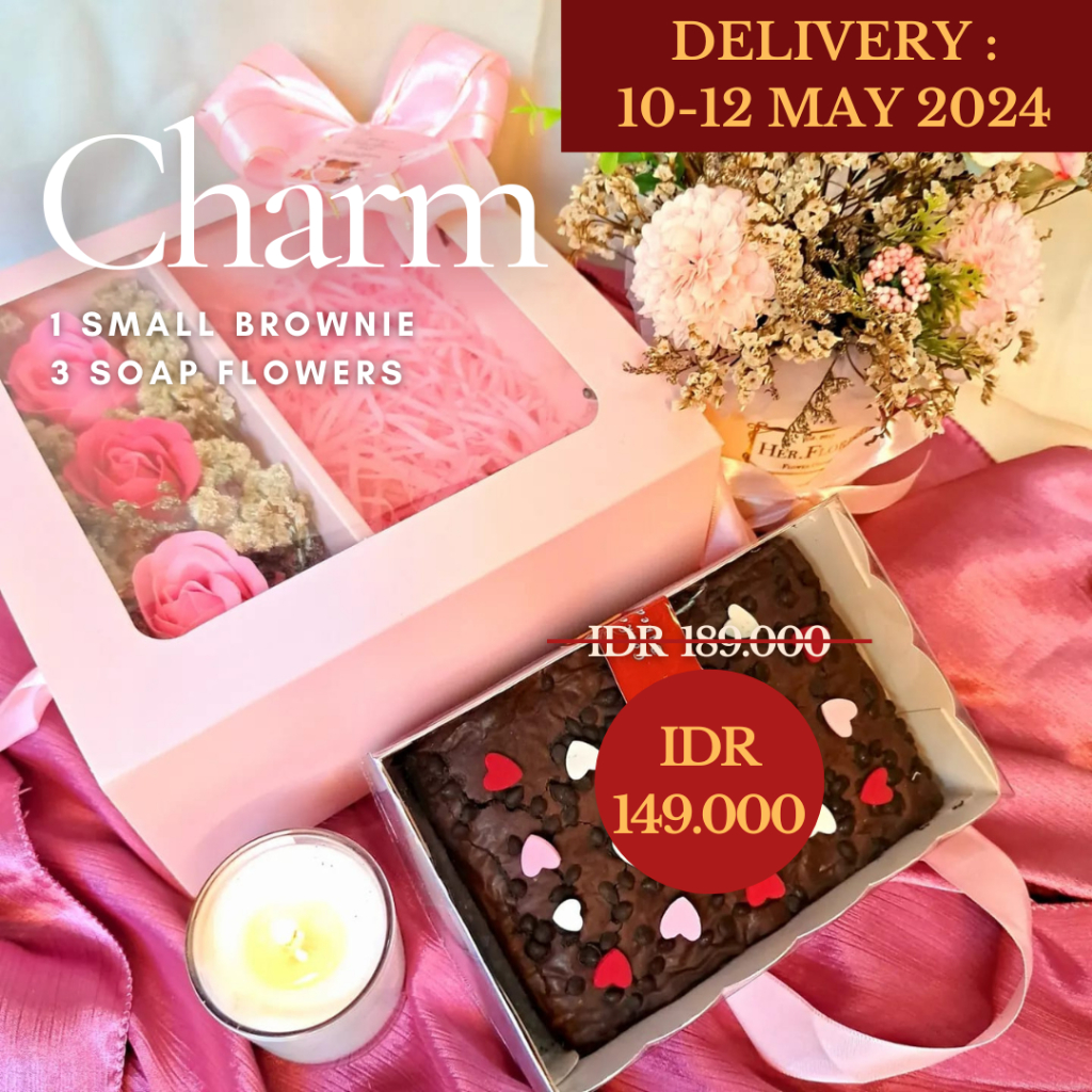 BUKET BUNGA COKLAT VALENTINE GIFT WISUDA BROWNIES