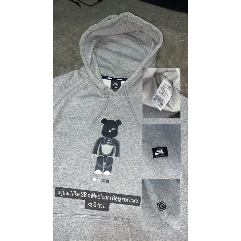 Hoodie Nike SB x Medicom Bearbricks Original