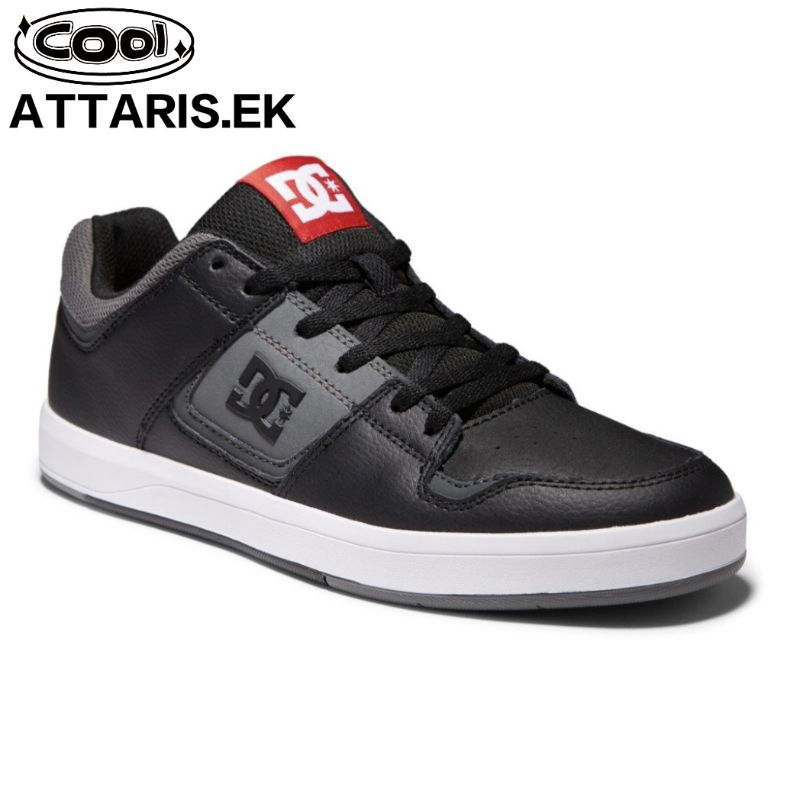 sepatu sneakers pria DC shoes cure black grey