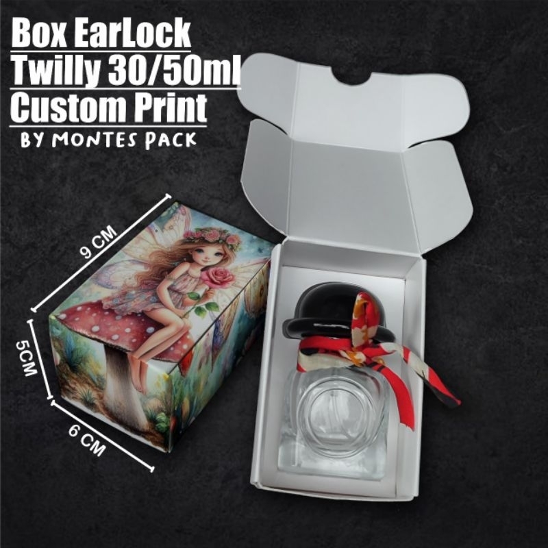 

BOX EARLOCK PRINT CUSTOM | untuk botol Twilly 50/30ml | box parfum Custom Printing