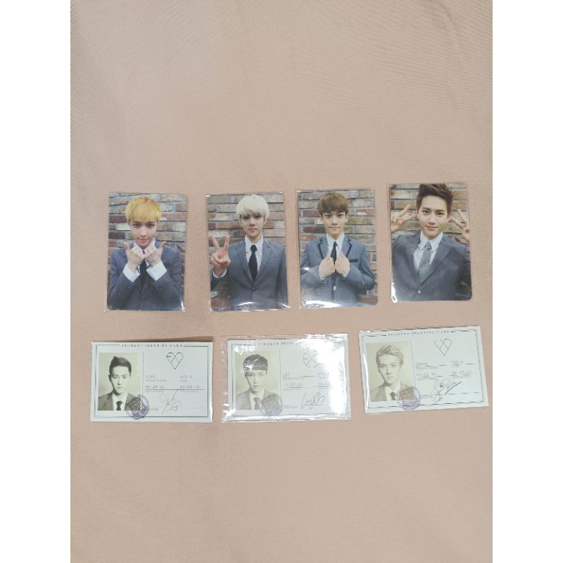 Photocard PC Suho Sehun Lay Chen EXO Growl XOXO MURAH OFFICIAL