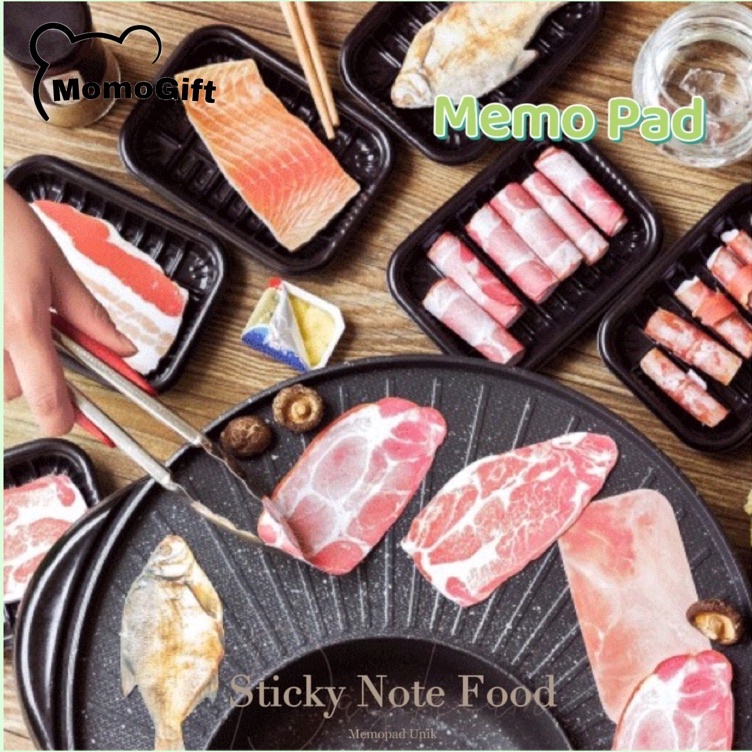 

Model Ekonomis Sticky Note Unik Motif Food Beef Kertas Lucu Cute Paper MP11