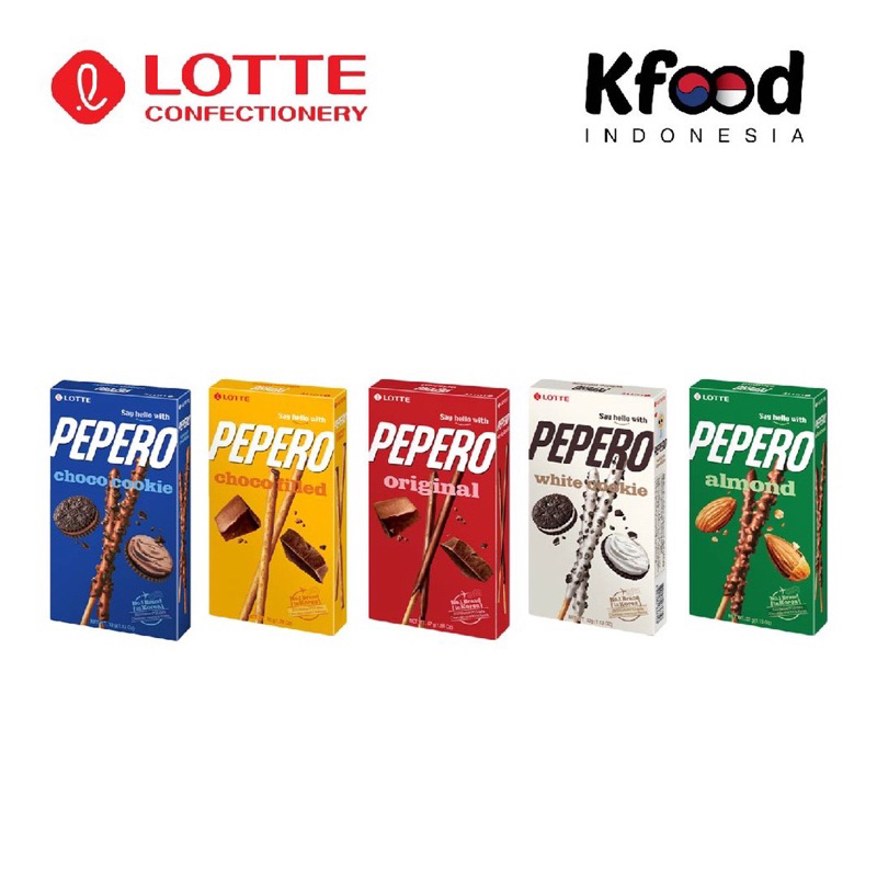 

TERMURAHH!! LOTTE PEPERO ALL VARIANT | Lotte Pepero White Cookie / White Sesame / Choco Cookie / Chocolate Almond, Snack Cemilan Korea, Pocki Pocky