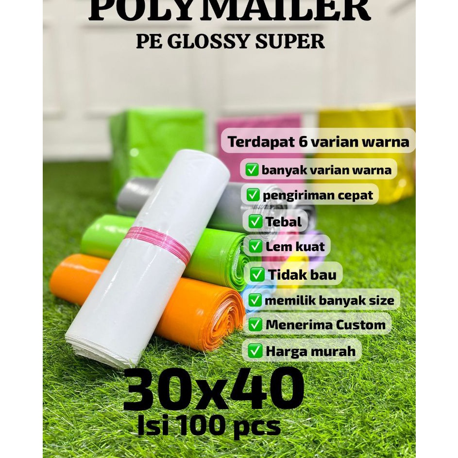 

Paling Puas PLASTIK POLYMAILER 3x4 WARNA PREMIUM isi 1 tebal 6 mc