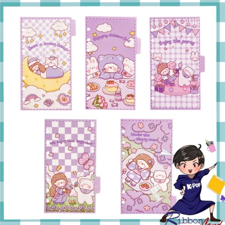

Hot Price 5 Pcs A6 Index Divider Kertas Binder Motif BESTIE CARTOON