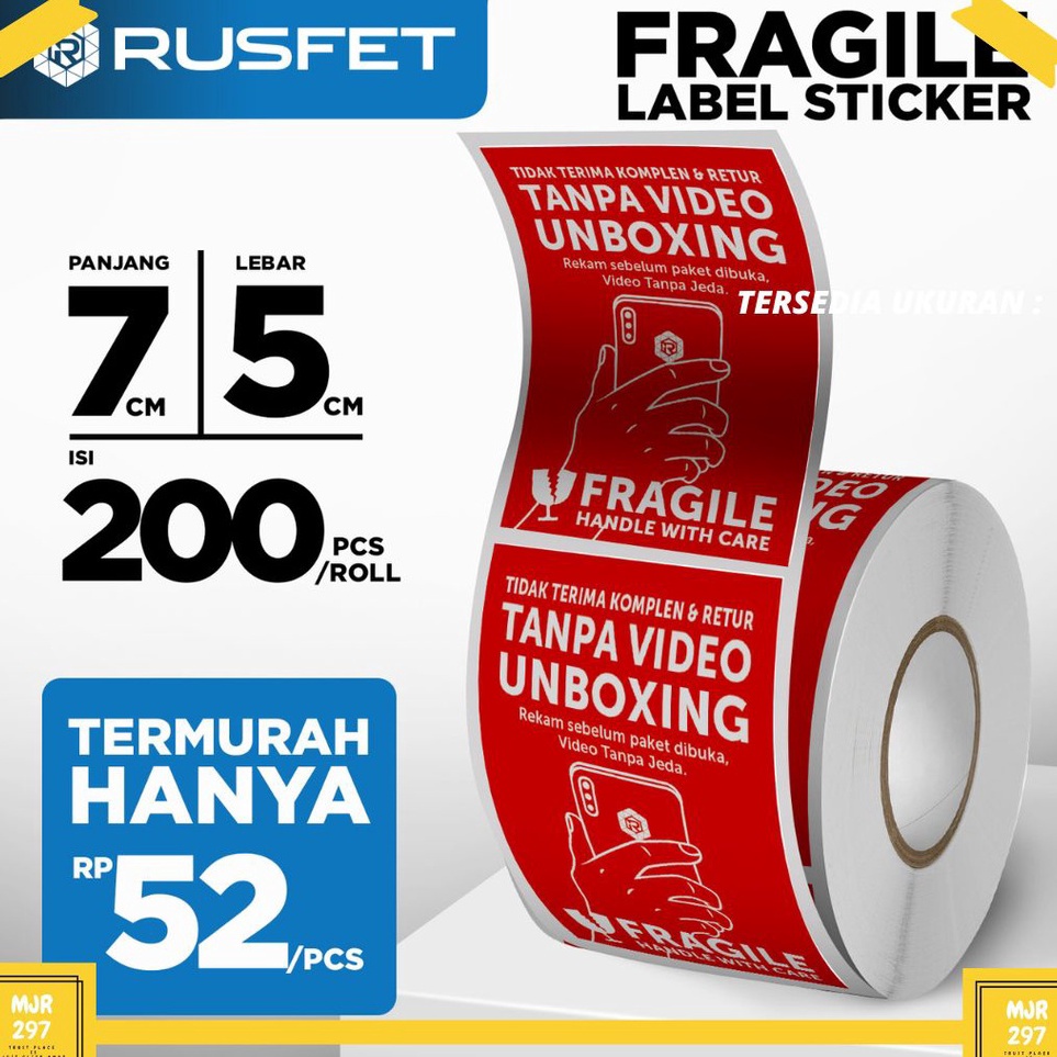 

Super Testimoni LABEL STICKER UNBOXING STICKER VIDEO UNBOXING LABEL PENGIRIMAN ONLINE