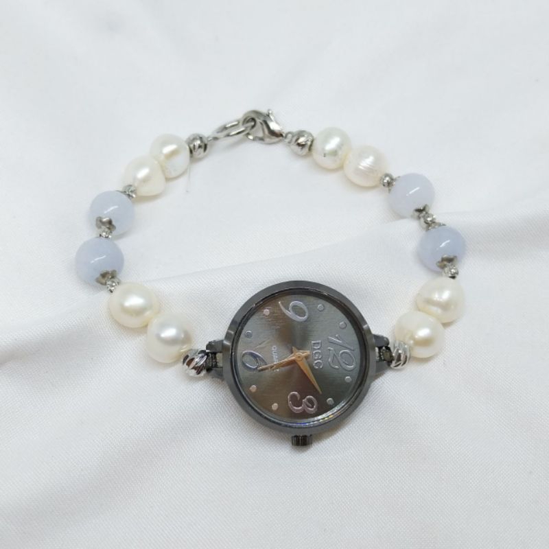 Gelang Mutiara// Jam Mutiara// Jam fashion Mutiara Asli