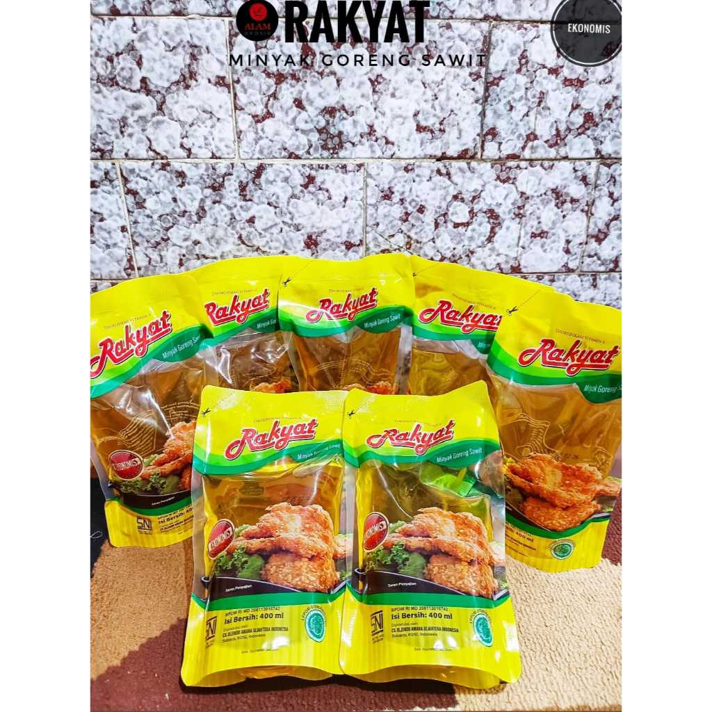 

1 PCS RAKYAT Minyak Goreng Sawit 400ml Kemasan Pouch