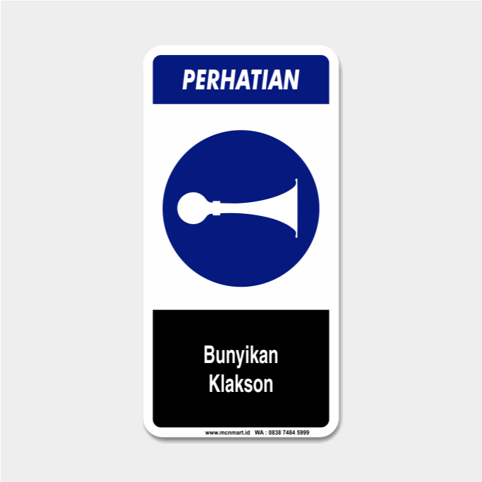 

Safety Sign Rambu K3 APD - Bunyikan Klakson