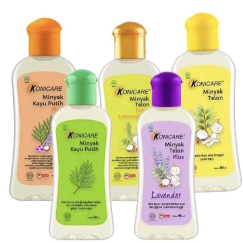 Konicare Minyak Telon / Minyak Telon Plus / Minyak Kayu Putih / Minyak Kayu Putih Plus 125 ml