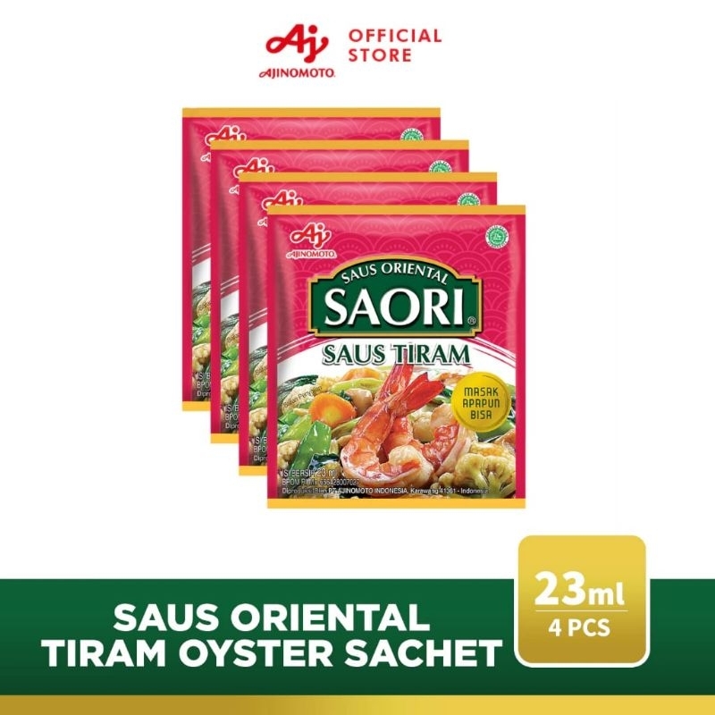 

Saori saus tiram sachet 4pcs 23ml