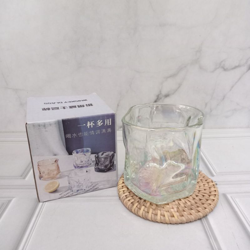 GELAS KRISTAL ABSTRAK / GELAS WHISKEY KRISTAL AESTHETIC